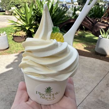 Pineapple Shack Kauai - Keiko cup with vanilla and pineapple swirl - Ice Cream & Frozen Yogurt Near Me - Lihue, Hawaii