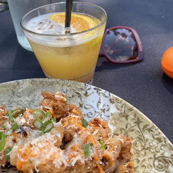 Upper Kirby Bistro - Parmesan Chicken Bites and a yummy daiquiri - New American Near Me - Houston, Texas Upper Kirby Bistro - Parmesan Chicken Bites and a yummy daiquiri - New American Near Me - Houston, Texas
