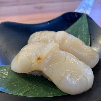 Mujiri - hotate/scallop was nicely seasoned with a little sweet sauce and the right wasabi touch - Japanese Near Me - Oakland, California Mujiri - hotate/scallop was nicely seasoned with a little sweet sauce and the right wasabi touch - Japanese Near Me - Oakland, California