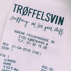 Trøffelsvin - Selv kvitteringen er fin!!