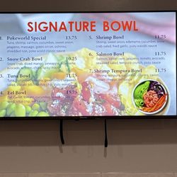 Pokeworld sushi - Prairieville - Menu at Signature Bowl Menu at Pokeworld Hibachi