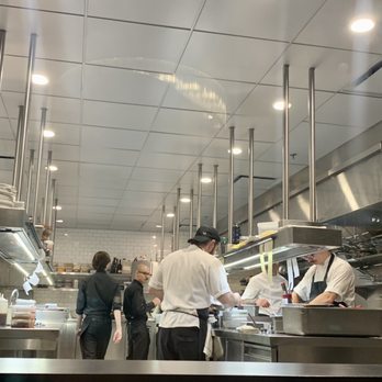 Monarque - Chef Bastien and team: view from our table-best seat in the house seeing all the magic unfold in the kitchen - Brasseries Near Me - Montreal, Quebec Monarque - Chef Bastien and team: view from our table-best seat in the house seeing all the magic unfold in the kitchen - Brasseries Near Me - Montreal, Quebec