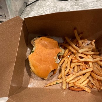 Bistro Zinc - a sandwich and french fries in a box - French Near Me - Lenox, Massachusetts