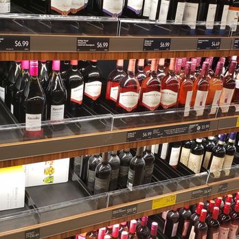 ALDI - shelves of wine in a grocery store - Grocery Near Me - Alabaster, Alabama
