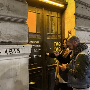 TAG Cocktail Bar - The "secret" door outside to get in - Speakeasies Near Me