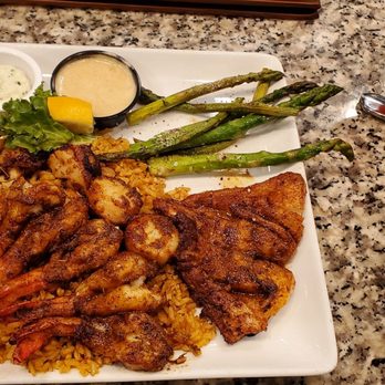 Gaido's - The Combination Platter - Blackened Snapper and shrimp. - Seafood Near Me - Galveston, Texas Gaido's - The Combination Platter - Blackened Snapper and shrimp. - Seafood Near Me - Galveston, Texas