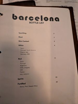 Menu photo 6 Barcelona Wine Bar Passyunk Philadelphia, PA