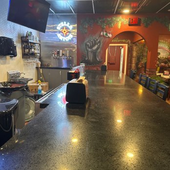 WTFalafel - Bar area with TV - Falafel Near Me - Moreno Valley, California WTFalafel - Bar area with TV - Falafel Near Me - Moreno Valley, California
