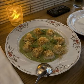 Lupo - scallop crudo - Italian Near Me - Banff, Alberta