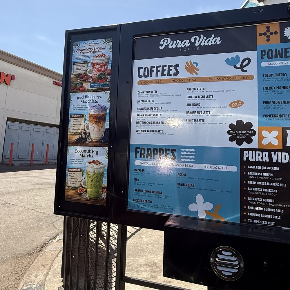Pura Vida Coffee - menú - Coffee & Tea Near Me - Bakersfield, California Pura Vida Coffee - menú - Coffee & Tea Near Me - Bakersfield, California