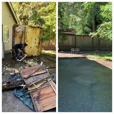 Hot tub Removal - 6 person Hot tub removal