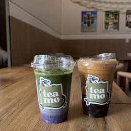 Blueberry Matcha Latte
