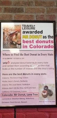 Menu photo 3 Mr Donuts Lone Tree, CO