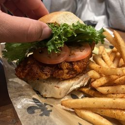 Nashville hot chicken sandwich Nashville hot chicken sandwich