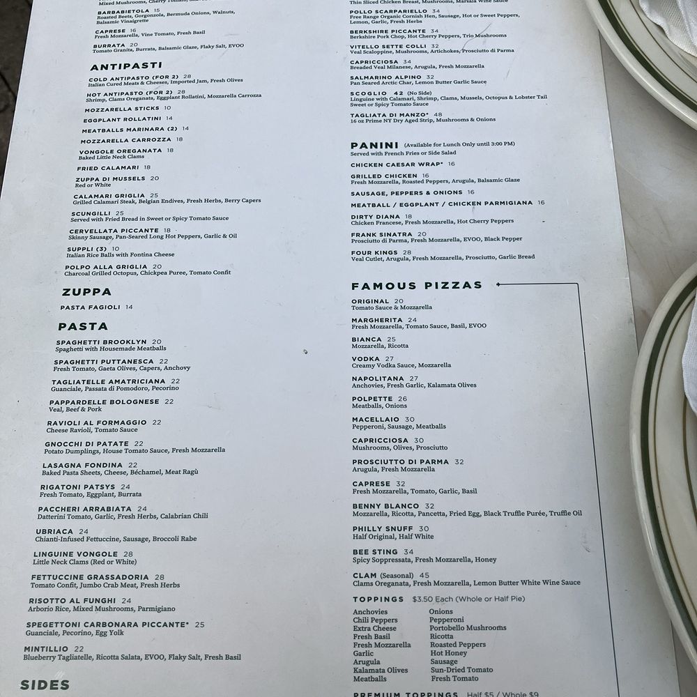 Patsy's Pizzeria - Menu - Pizza Near Me - Boca Raton, Florida