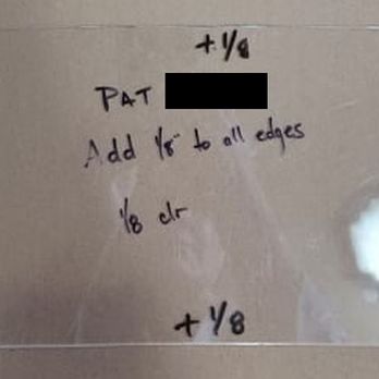 Robinson Glass - original plexiglass sample - Auto Glass Services Near Me - Tulsa, Oklahoma