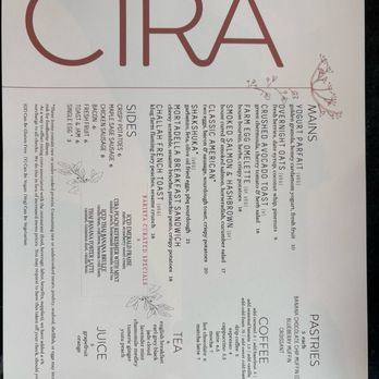 Cira - Breakfasts menu (Aug 2026) - Mediterranean Near Me - Chicago, Illinois Cira - Breakfasts menu (Aug 2026) - Mediterranean Near Me - Chicago, Illinois