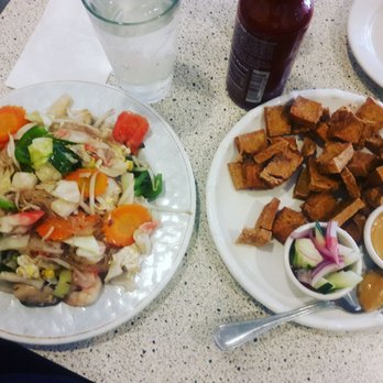 Thai Kitchen - (Left) pad wood Sen seafood dinner. (Right) fried tofu!! - Thai Near Me - Maryland Heights, Missouri Thai Kitchen - (Left) pad wood Sen seafood dinner. (Right) fried tofu!! - Thai Near Me - Maryland Heights, Missouri
