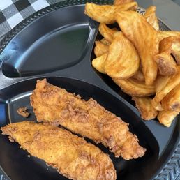 Chicken tenders and fries Chicken tenders and fries