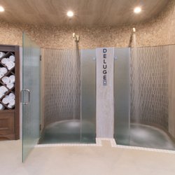 Spa Aquae - Spa Aquae waterfall showers help relax sore muscles.