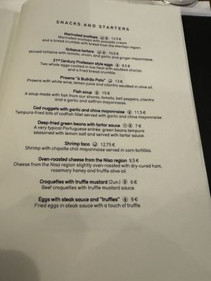 Menu photo 3 Cantinho do Avillez Porto, 13 Menu photo 3 Cantinho do Avillez Porto, 13