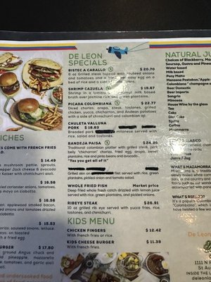 Menu photo 1 De Leon Cocina St Augustine, FL Menu photo 1 De Leon Cocina St Augustine, FL