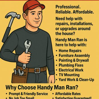 Handyman Ran - We supply an array of different handyman jobs so give us a call! We'd love to help! - Handyman Near Me - Fontana, California Handyman Ran - We supply an array of different handyman jobs so give us a call! We'd love to help! - Handyman Near Me - Fontana, California