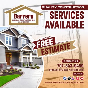 Barrera Construction - a picture of a house for sale - General Contractors Near Me Barrera Construction - a picture of a house for sale - General Contractors Near Me
