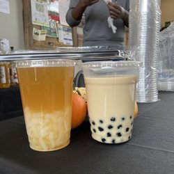 Passion fruit and the classic milk tea