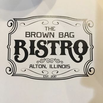 The Brown Bag Bistro - a sign for the restaurant - Sandwiches Near Me - Alton, Illinois