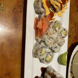 Yokoso Japanese Steakhouse - Shrimp tempura, spicy tuna, California roll