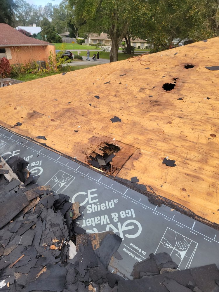 Slide of Yowell's Roofing