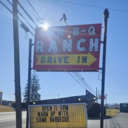 Bar-B-Q Ranch - Outside sign