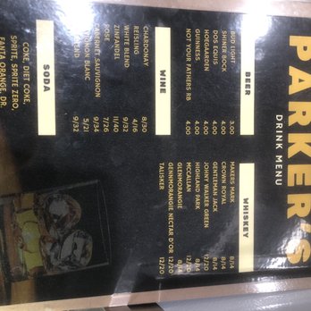 Parker's Ice Creams - Drink menu - Ice Cream & Frozen Yogurt Near Me - Fair Oaks Ranch, Texas