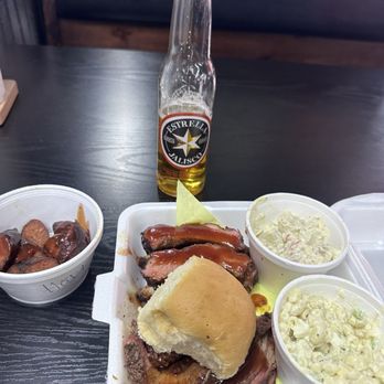 Hungry Al’s BBQ - I love trying different things. I got the pork ribs, brisket and links. Both the macaroni salad and the potato salad were great! Enjoy! - Barbeque Near Me - Lebec, California Hungry Al’s BBQ - I love trying different things. I got the pork ribs, brisket and links. Both the macaroni salad and the potato salad were great! Enjoy! - Barbeque Near Me - Lebec, California