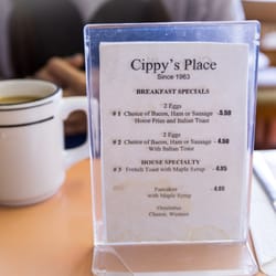 Cippy's Place - The Menu.