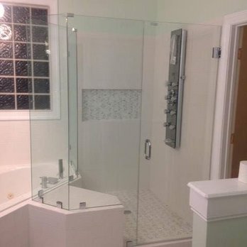 Raleigh Cabinets and Remodeling - Multi angle shower door - General Contractors Near Me Raleigh Cabinets and Remodeling - Multi angle shower door - General Contractors Near Me