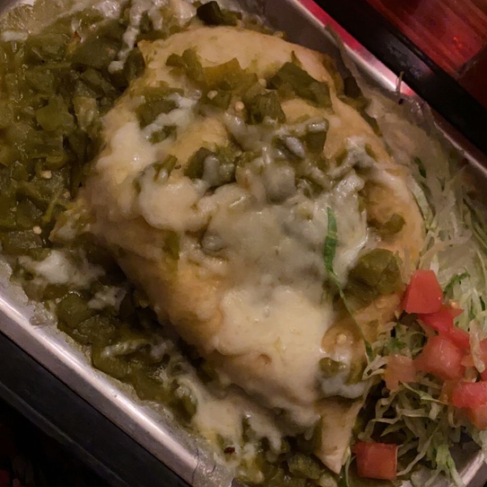 Tomasita's - Wasn't too spicy. Stuffed Sopapilla with ground beef and green chili. - New Mexican Cuisine Near Me - Santa Fe, New Mexico Tomasita's - Wasn't too spicy. Stuffed Sopapilla with ground beef and green chili. - New Mexican Cuisine Near Me - Santa Fe, New Mexico