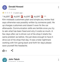 Reviews from google