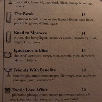 Gaslamp - Top half of the first page of the drink menu - Steakhouses Near Me - Kailua, Hawaii Gaslamp - Top half of the first page of the drink menu - Steakhouses Near Me - Kailua, Hawaii