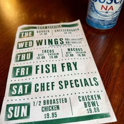 Buck's Bar & Grill - Daily Specials