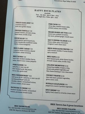 Menu photo 1 Brix Tavern Hillsboro, OR Menu photo 1 Brix Tavern Hillsboro, OR