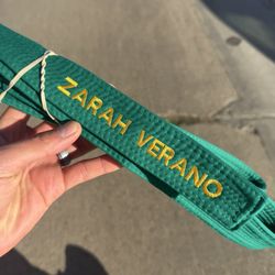3 in 1 Design - Green martial arts belt for my stepdaughter