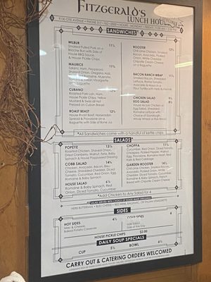 Menu photo 4 Fitzgerald's Lunch House Indianapolis, IN