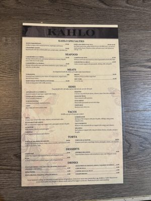 Menu photo 1 Kahlo Exotic Grill Medford, OR Menu photo 1 Kahlo Exotic Grill Medford, OR