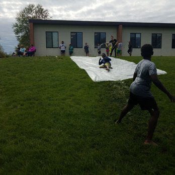 Our Savior Lutheran School - Slip and slide at our Fun Run! Fundraising has never been more fun! - Elementary Schools Near Me - Grand Rapids, Michigan