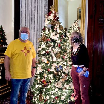 Henry B. Plant Museum - Posing in lobby with first decorated tree we saw - Museums Near Me - Tampa, Florida Henry B. Plant Museum - Posing in lobby with first decorated tree we saw - Museums Near Me - Tampa, Florida
