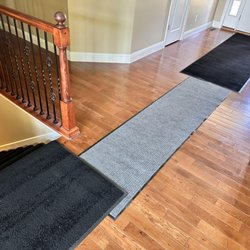Calumet Cooling - We use floor mats help protect your floors from damage during installations.