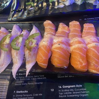 Sushi Alaska - Sexy Salmon Nigiri Yuzu Yellowtail NigiriYellow - Japanese Near Me - Paradise, Nevada Sushi Alaska - Sexy Salmon Nigiri Yuzu Yellowtail NigiriYellow - Japanese Near Me - Paradise, Nevada