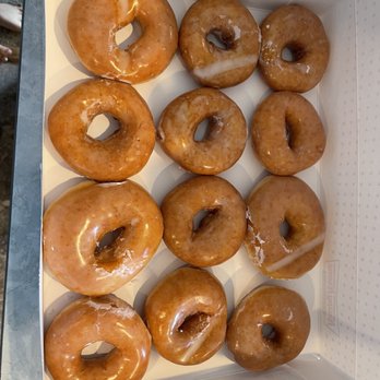 Krispy Kreme - Double Original Glazed Dozens. None same size inside or outside and markings from bars or what ever. No love. - Donuts Near Me - Seattle, Washington Krispy Kreme - Double Original Glazed Dozens. None same size inside or outside and markings from bars or what ever. No love. - Donuts Near Me - Seattle, Washington